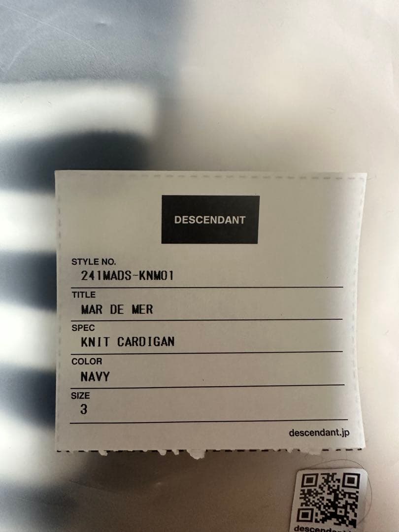 DESCENDANT MAR DE MER KNIT CARDIGAN ニット