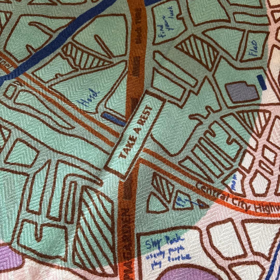 【今季新作】manipuriマニプリ　ウールシルクストール/コラージュサムウェア