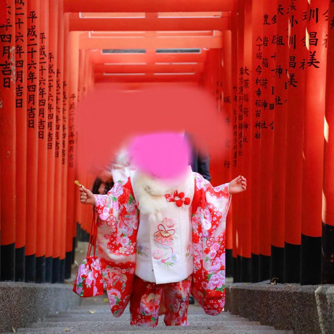 3歳　七五三　簡単着用　着物