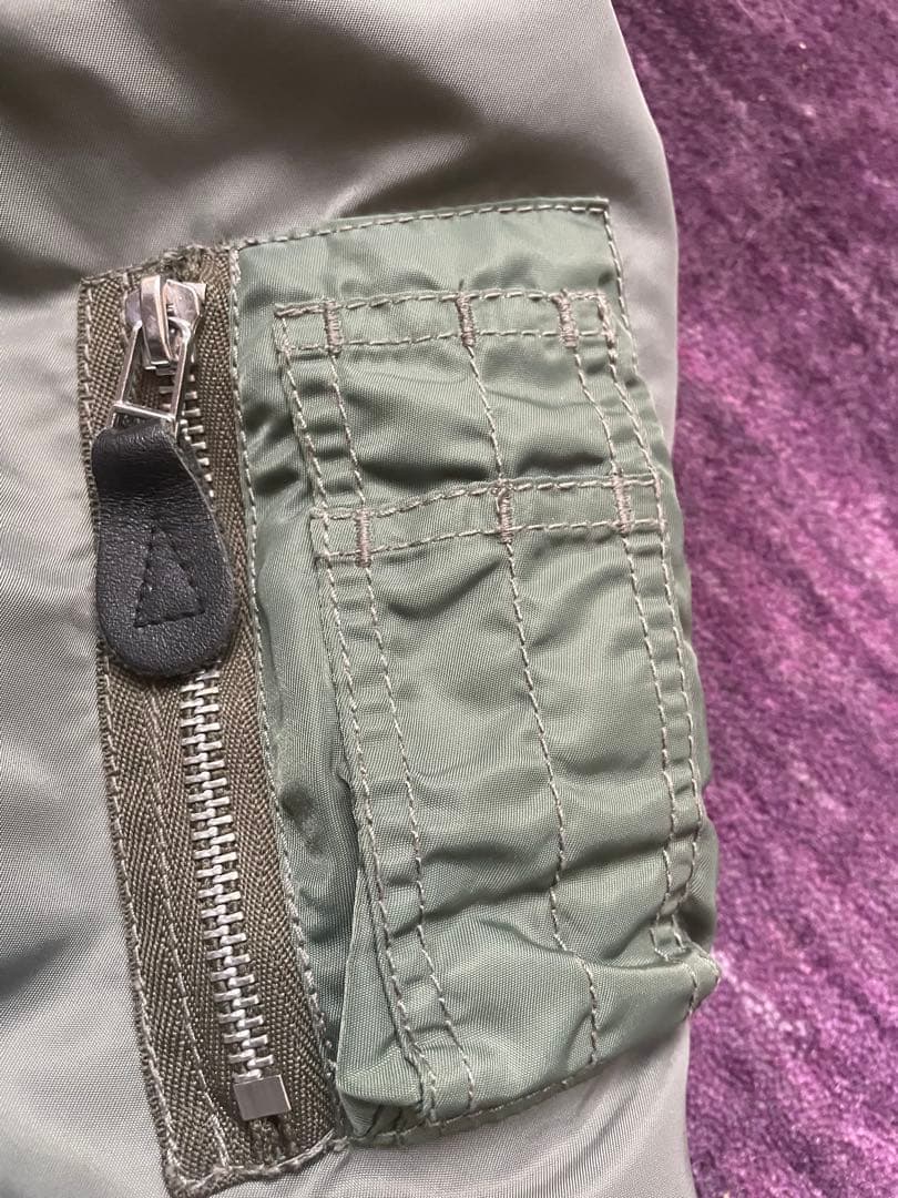 TALONジッパー BEAMS ビームス クレイジーMA-1 ダブルジップ M