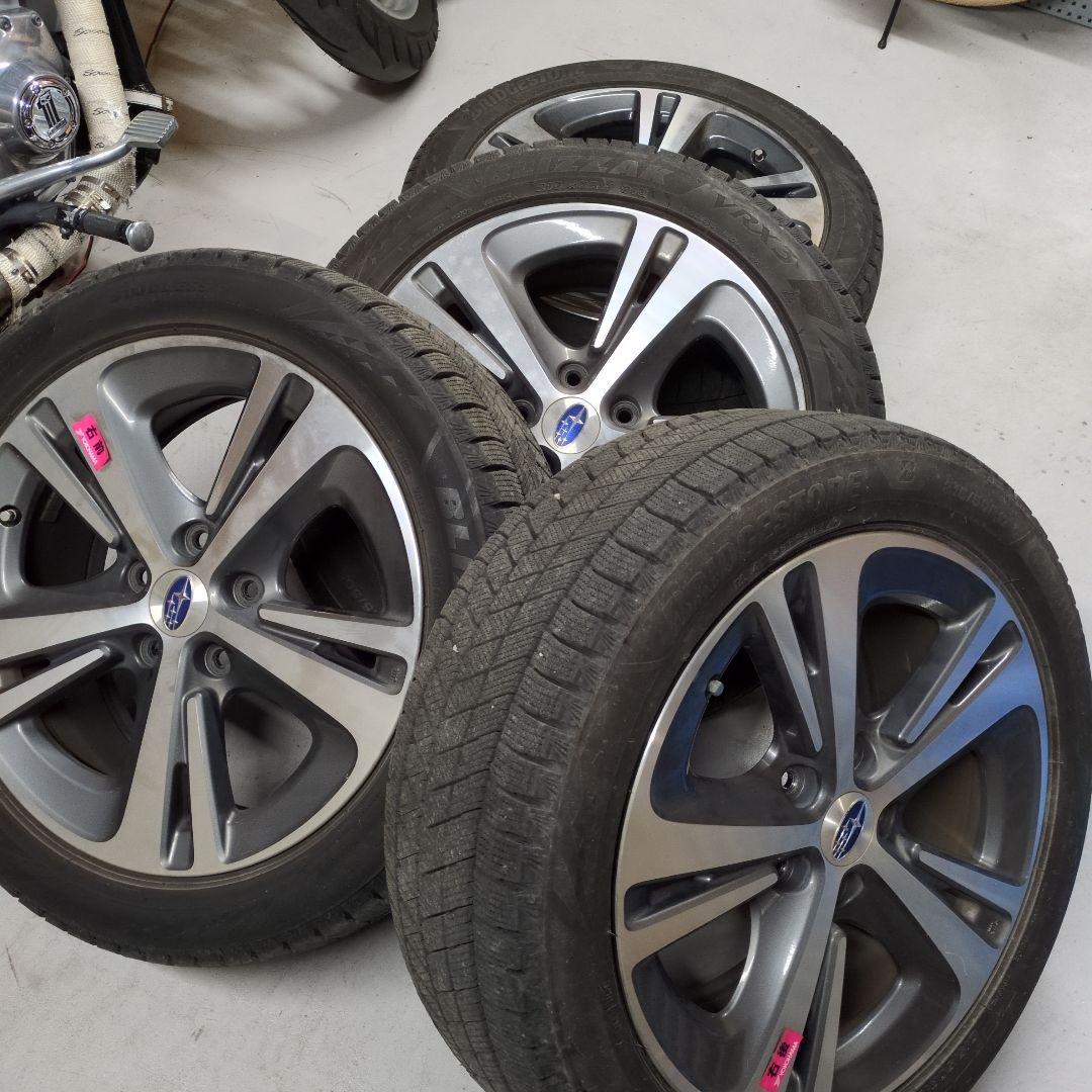 ブリザックVRX3 スタッドレスタイヤ17インチ 4本セット スバル純正