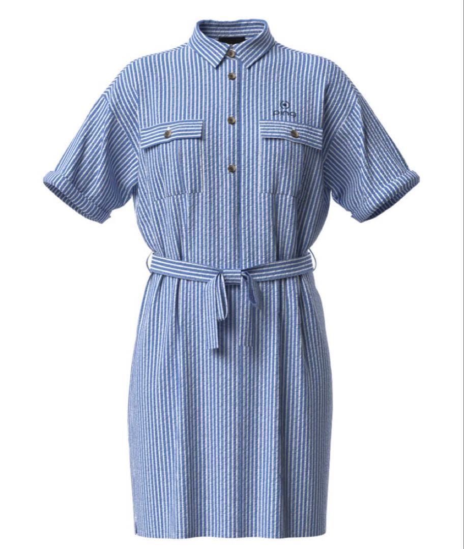 新品 PING ピン ストレッチ サッカー 半袖 ワンピース チュニック ゴルフ