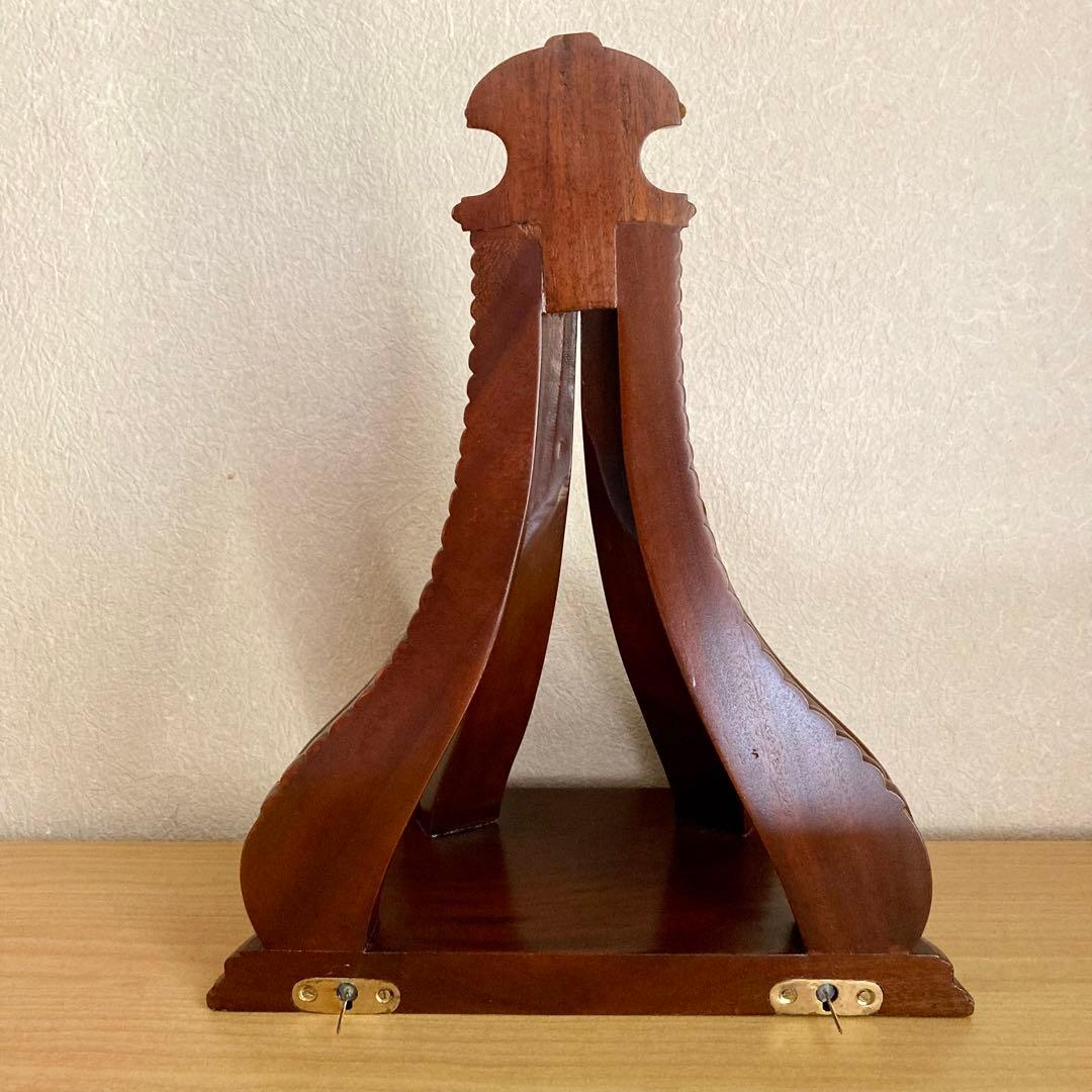 マホガニー　飾り棚　２点セット　壁掛け　装飾品　置物　インテリア　アンティーク