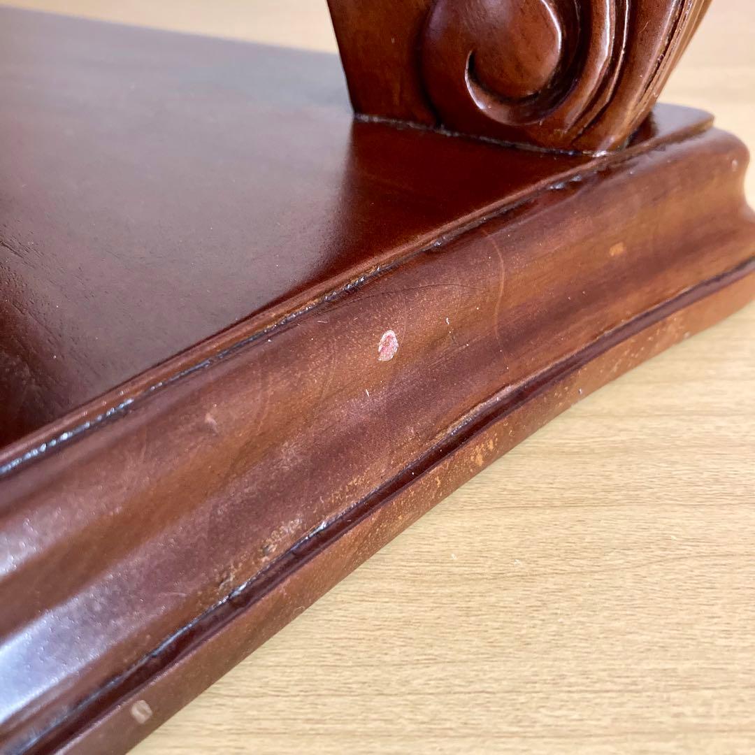 マホガニー　飾り棚　２点セット　壁掛け　装飾品　置物　インテリア　アンティーク