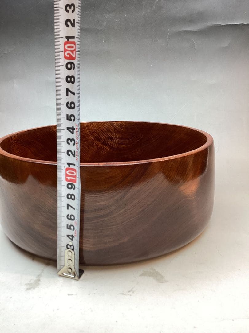 〈未使用〉木製￼ 御茶櫃　ちゃびつ くり抜き　茶道具　直径27cm　送料込み