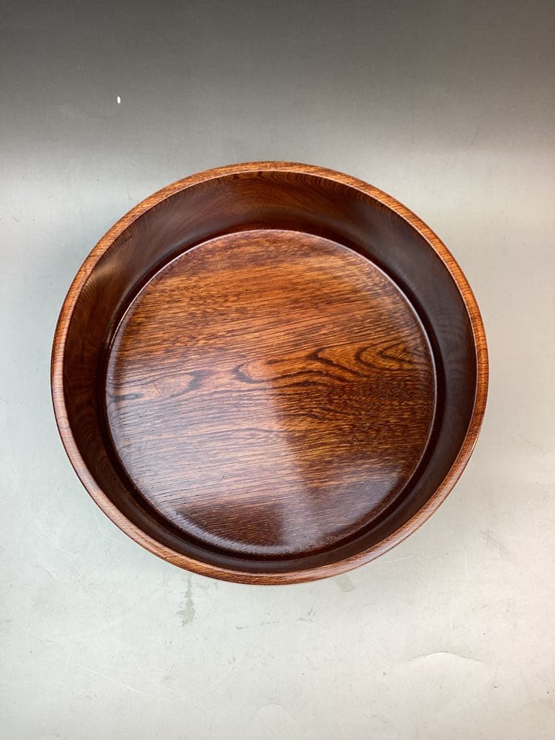 〈未使用〉木製￼ 御茶櫃　ちゃびつ くり抜き　茶道具　直径27cm　送料込み