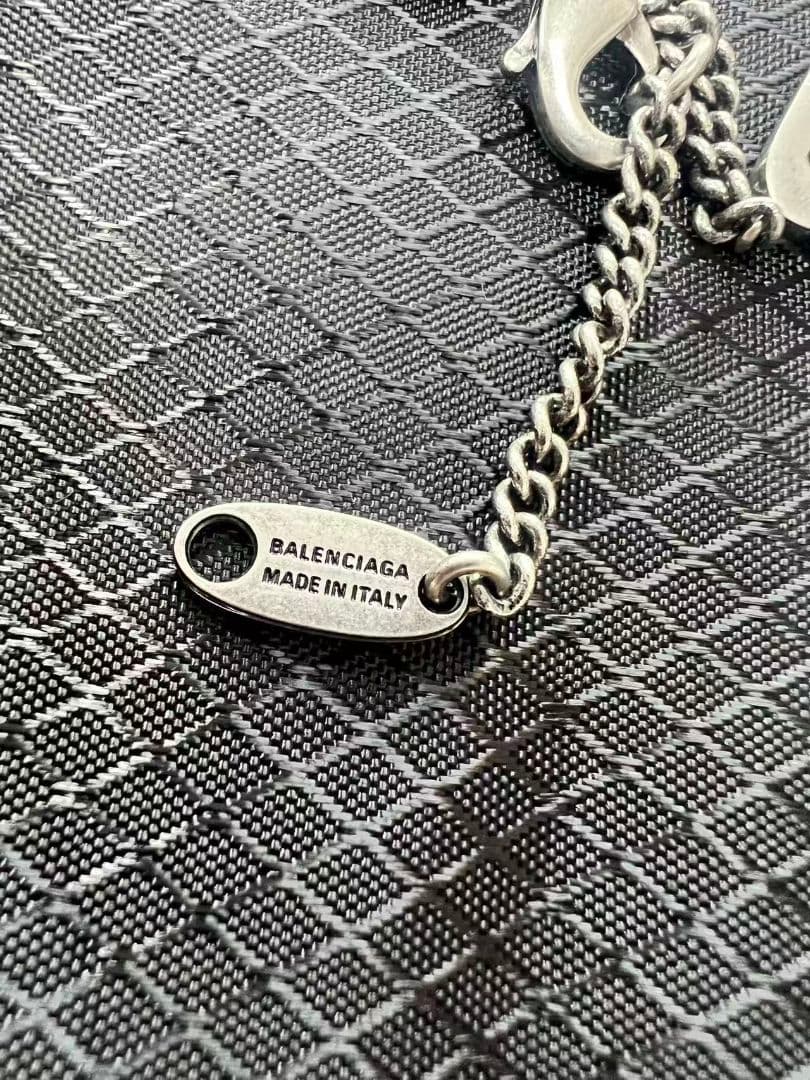 バレンシアガ 新品同様 BALENCIAGA メタルチェーンネックレス