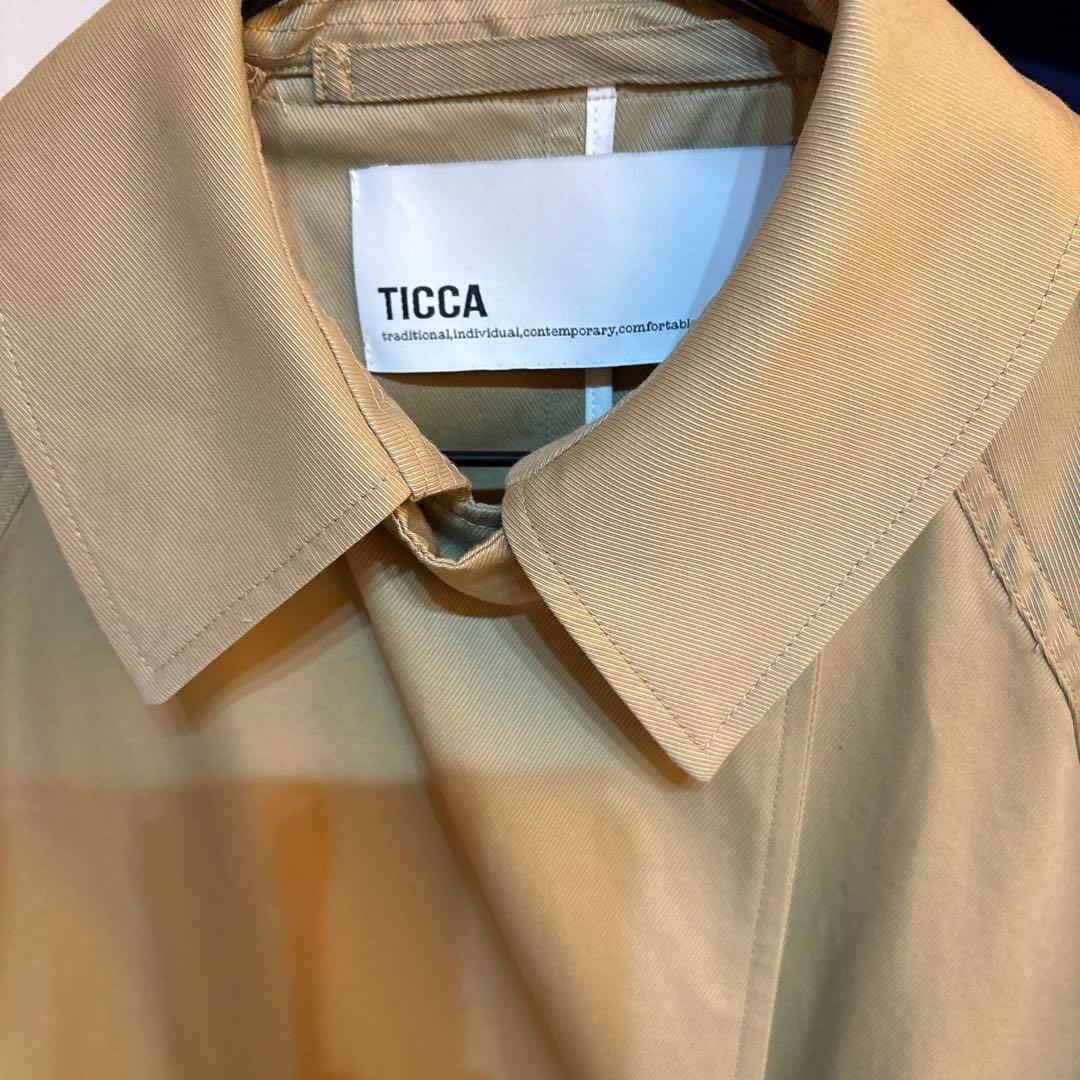 TICCA ベージュ ダブルブレスト トレンチコート
