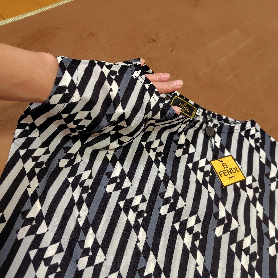 未使用♥ FENDI ズッカ柄 ノースリーブ ワンピース サイズ40 タグ付