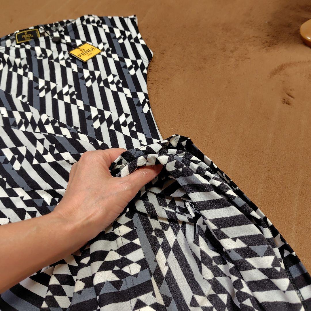 未使用♥ FENDI ズッカ柄 ノースリーブ ワンピース サイズ40 タグ付