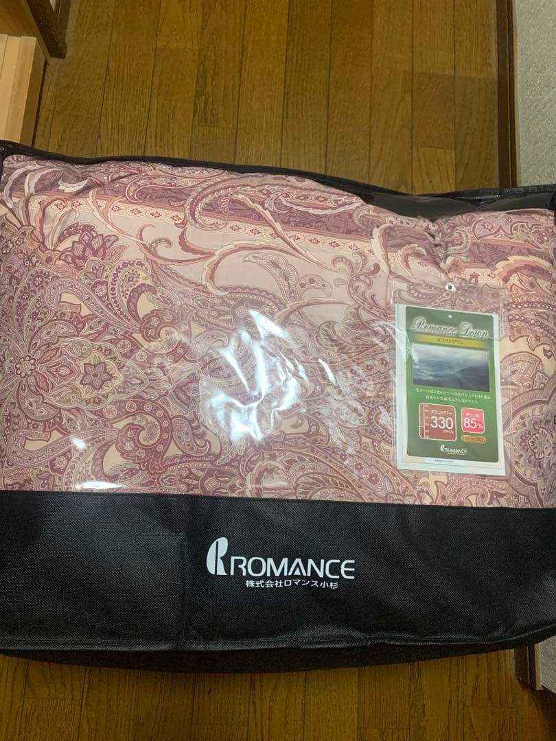 【新品未使用】ロマンス小杉羽毛掛け布団S