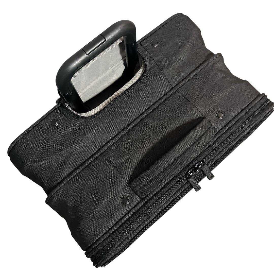 無印良品 半分の厚みで収納できるソフトキャリーケース 大型 63L 黒 ブラック