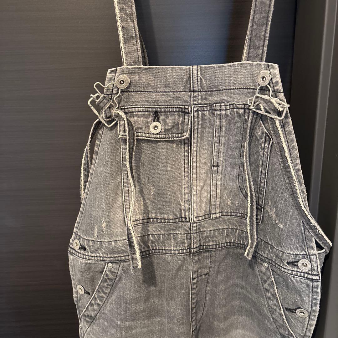 L'Appartment グレー デニム サロペット