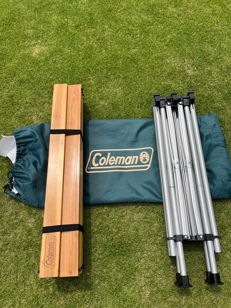 コールマン coleman ナチュラルウッドロールテーブル120