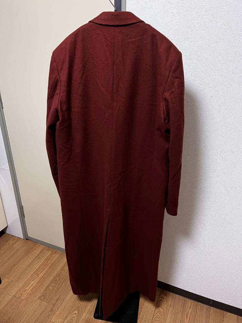 [19AW] シャリーフ　ウールロングチェスターコート　ダークオレンジ　サイズ2