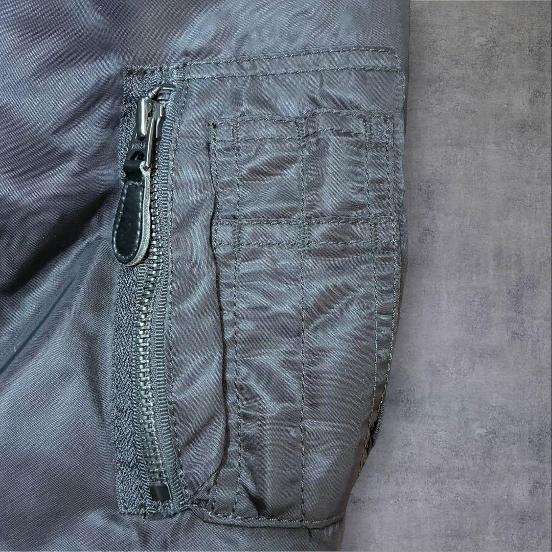 極美品 アビレックス MA1 リバーシブル 短丈 ブラック THERMOLITE