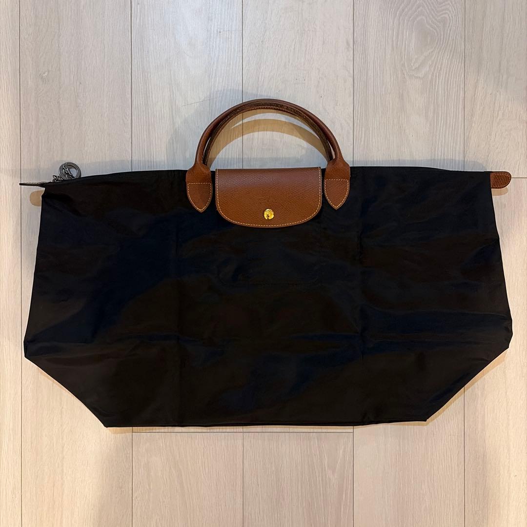 ロンシャン　ル・プリアージュ　XL トラベルバッグ　ブラック
