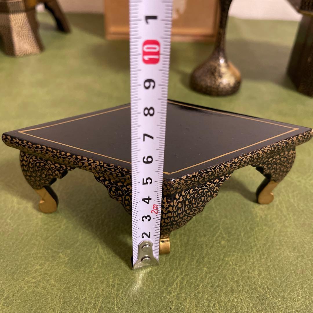 お雛様　お道具　懸盤膳揃　漆塗　木製　蒔絵　ヴィンテージ品