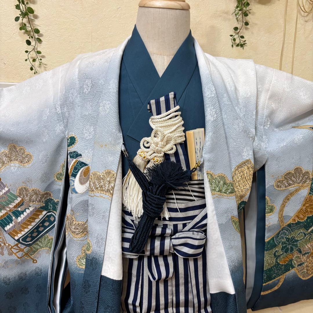 七五三五歳‼️着物 男の子 袴 完全️フルセット‼️お家から揃えるなし