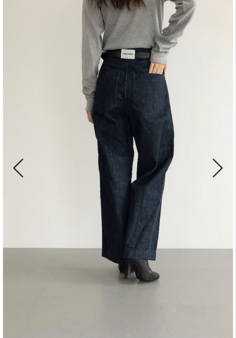 【caveza rosso】Cindy's デニムストレートパンツ