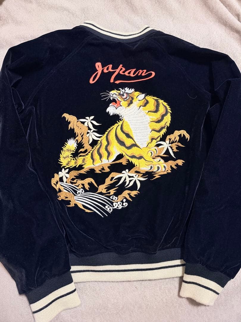未使用近 別珍 NON STOCK 虎 鷹 日本限定 スカジャン vintage