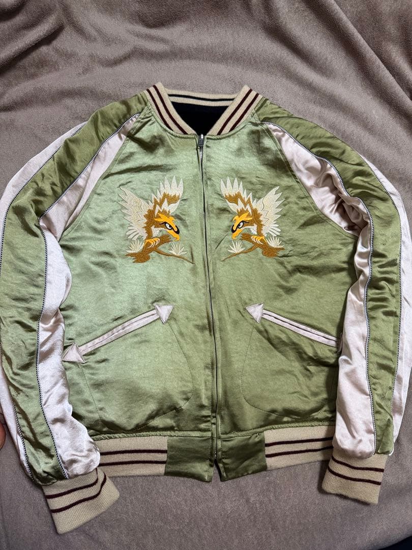 未使用近 別珍 NON STOCK 虎 鷹 日本限定 スカジャン vintage