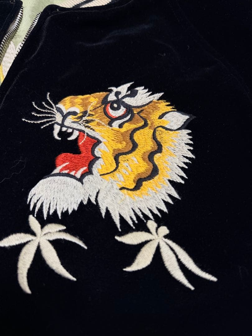 未使用近 別珍 NON STOCK 虎 鷹 日本限定 スカジャン vintage