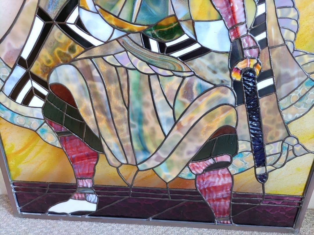 ステンドグラス碁盤のパネル