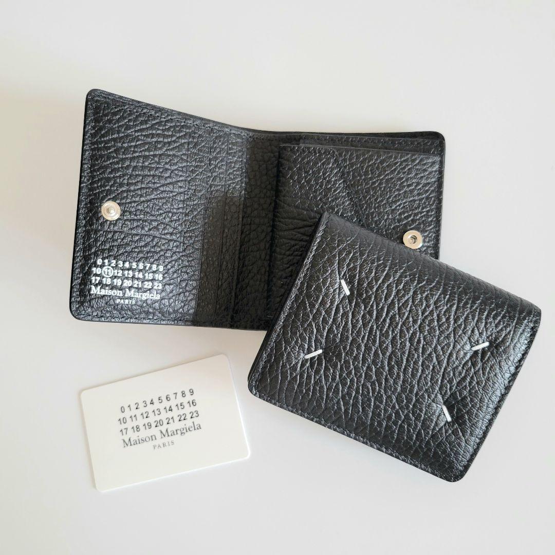 【新品未使用】Maison Margiela 二つ折り財布 BLACK