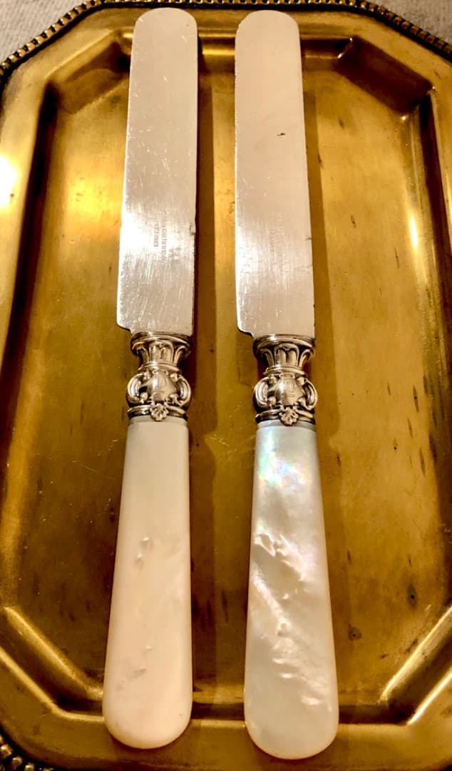 M5 Sterling Silver ヴィンテージ マザーオブパール ナイフ