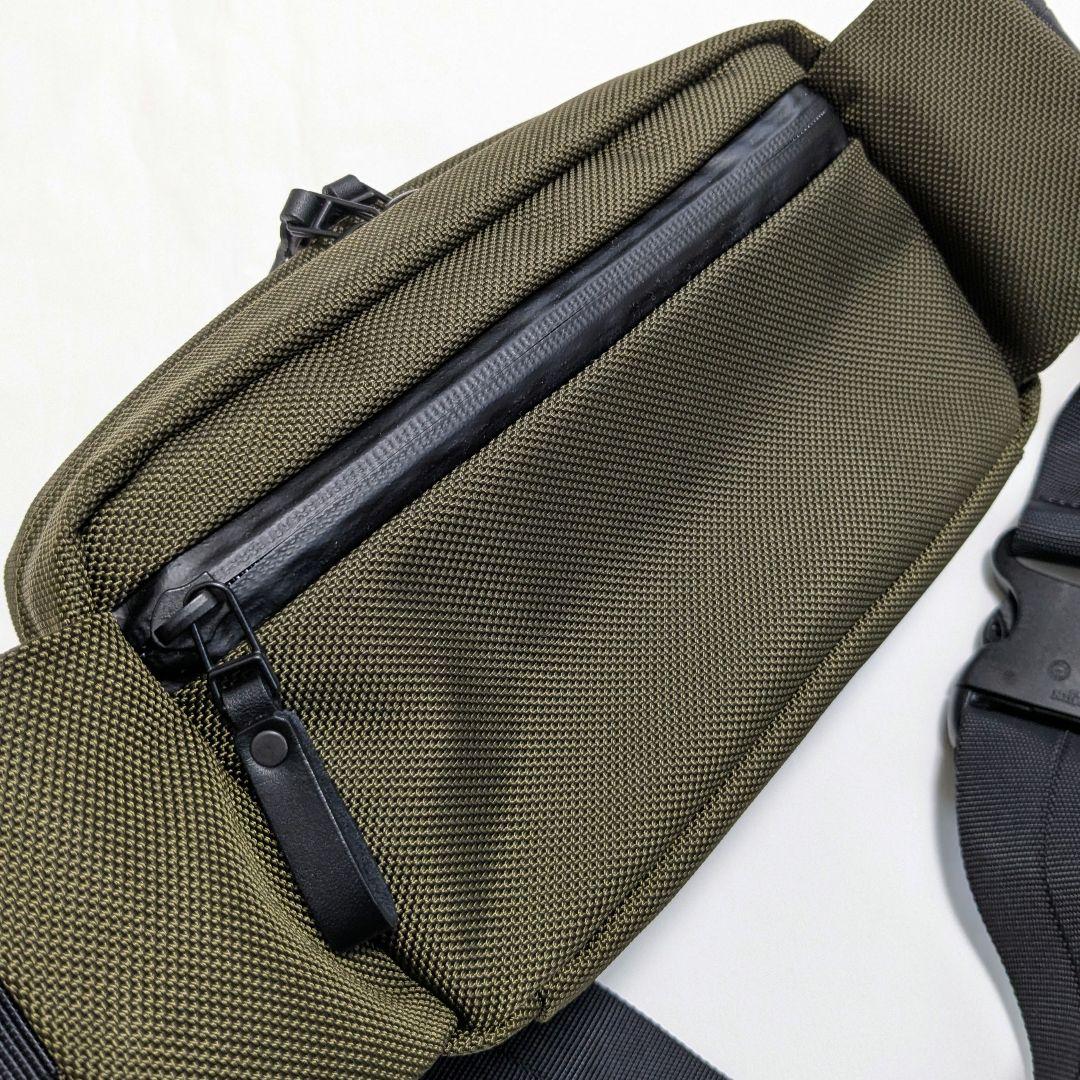 カワニシカバン　lauff​　ラフ　コーデュラ　カーキ　ボディバック　ナイロン