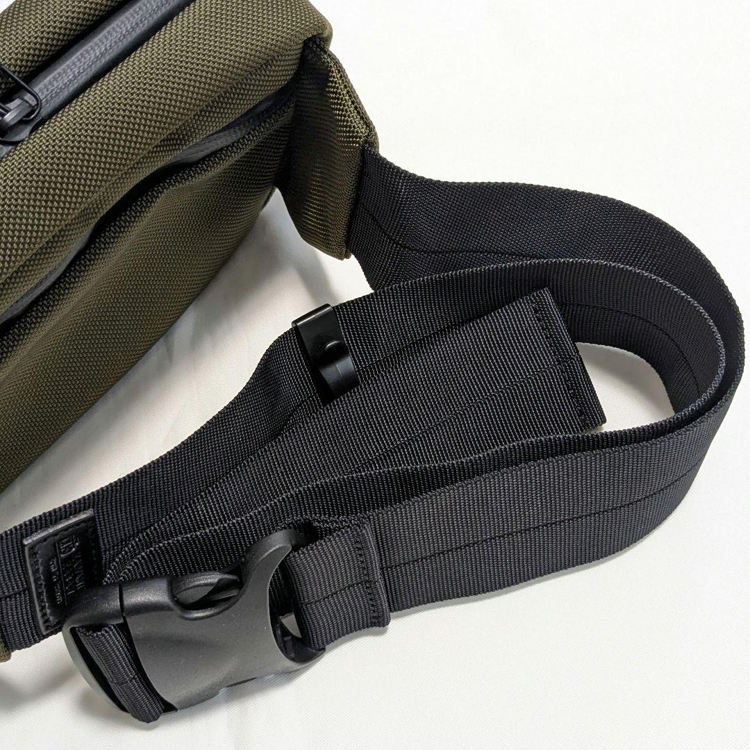 カワニシカバン　lauff​　ラフ　コーデュラ　カーキ　ボディバック　ナイロン