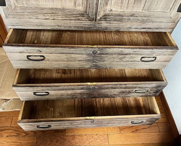 メル42163桐タンス 桐箪笥 昭和の逸品 65年ほど前の物