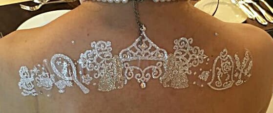 ボディージュエリーシール(美女と野獣風)