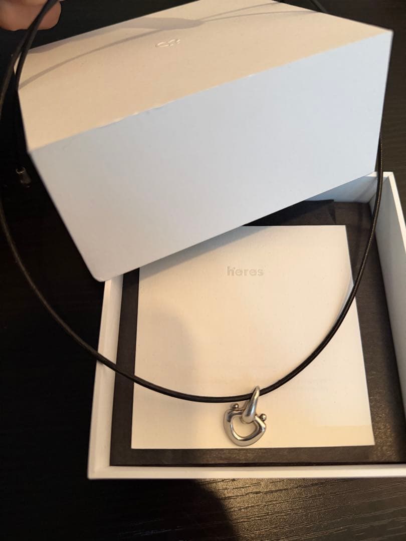 heres CETACEA LEATHER ネックレス　ヒアーズ 箱付き