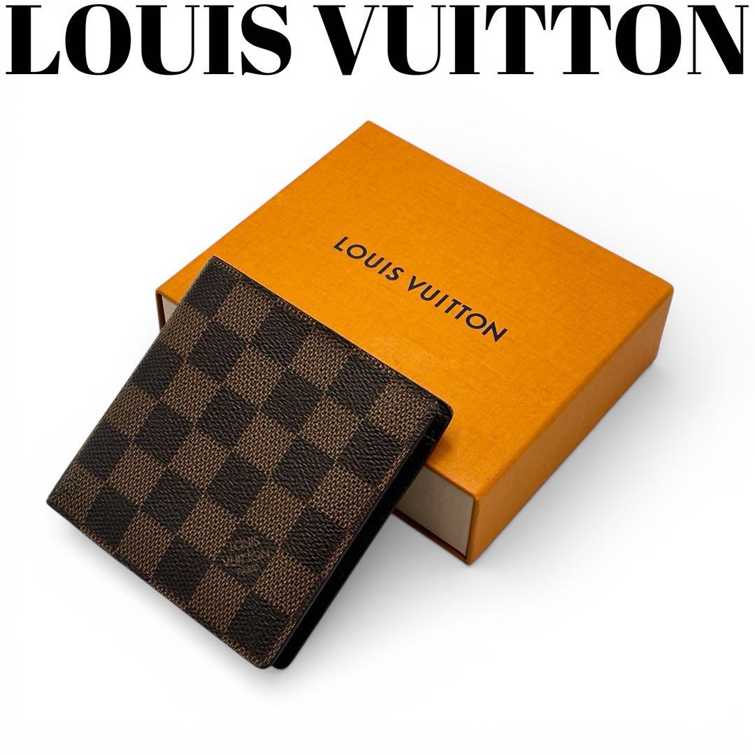 【極美品】ルイヴィトン ポルトフォイユ マルコ ダミエ 折り財布 CA0937