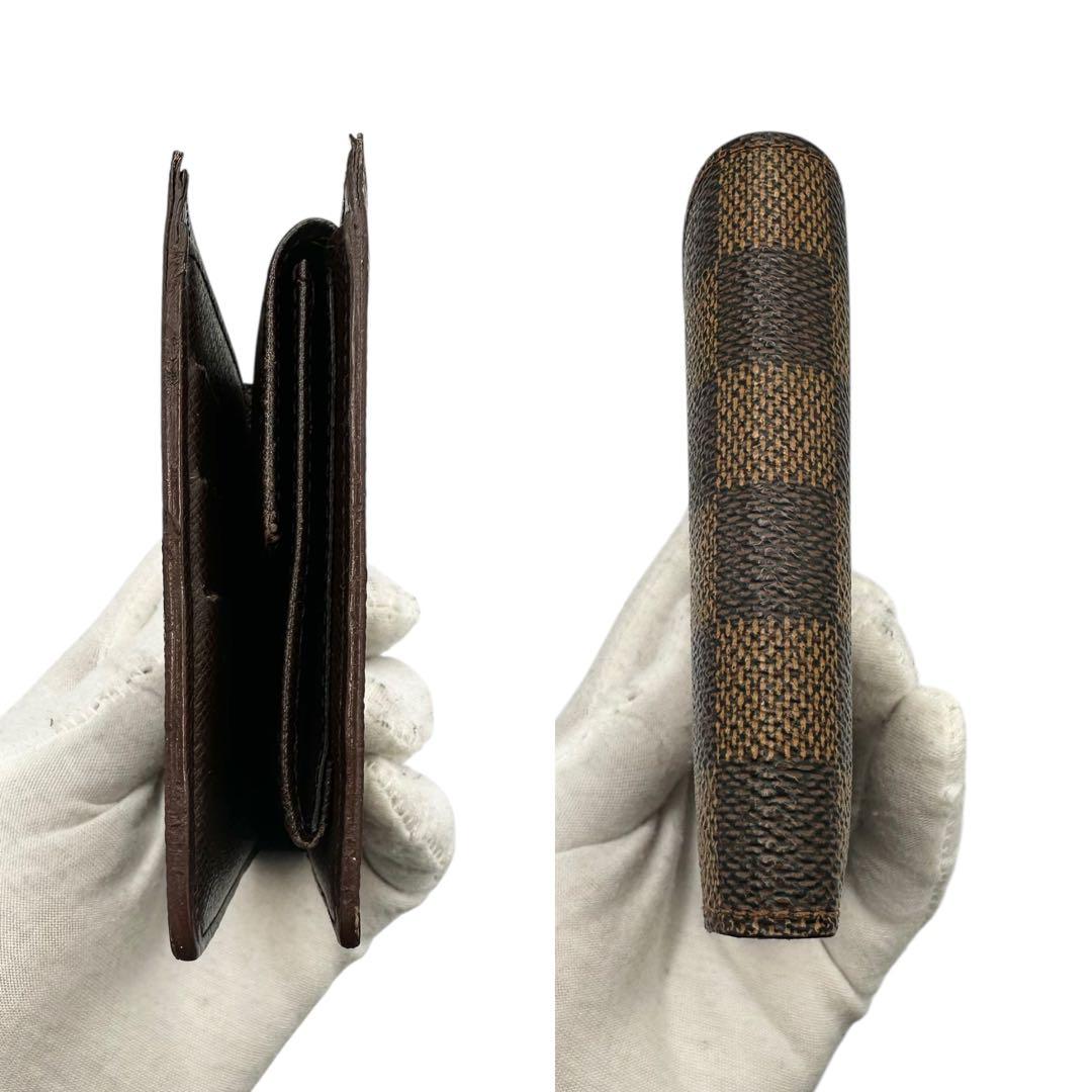 【極美品】ルイヴィトン ポルトフォイユ マルコ ダミエ 折り財布 CA0937