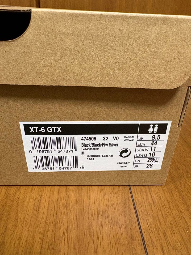 SALOMON サロモン　XT-6 GTX 28.0㎝　GORE-TEX