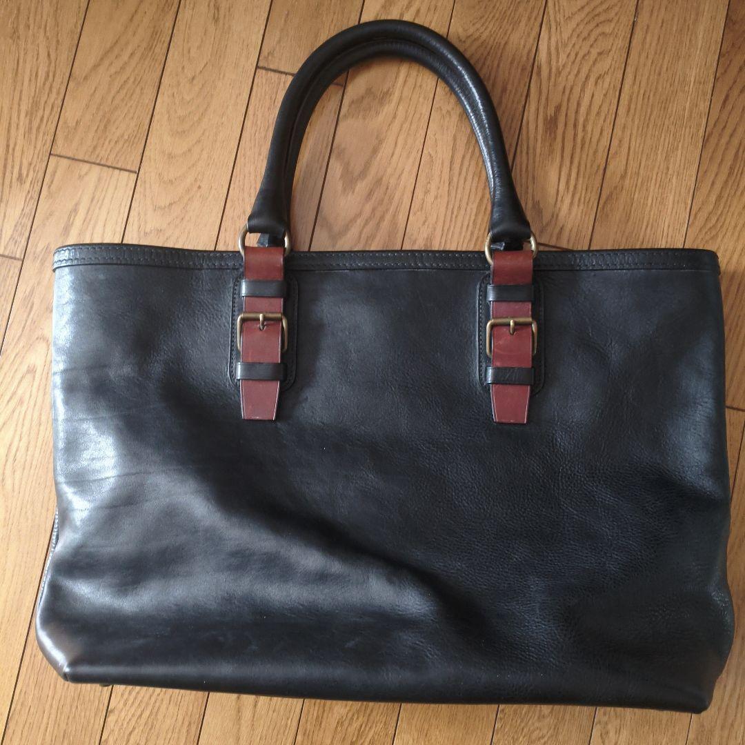 万双　シモーネBOXトートバッグ　ブラック