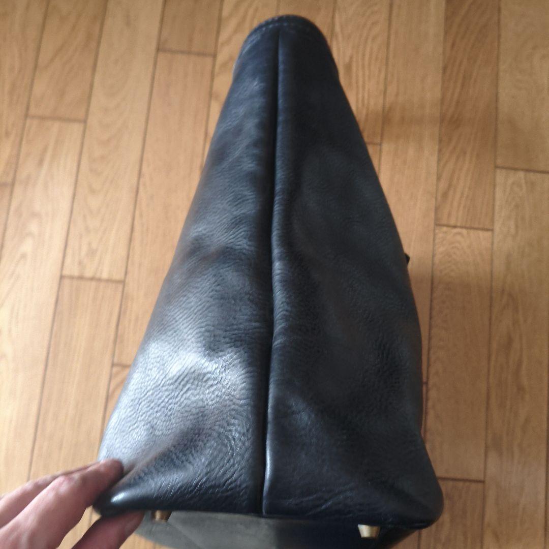 万双　シモーネBOXトートバッグ　ブラック