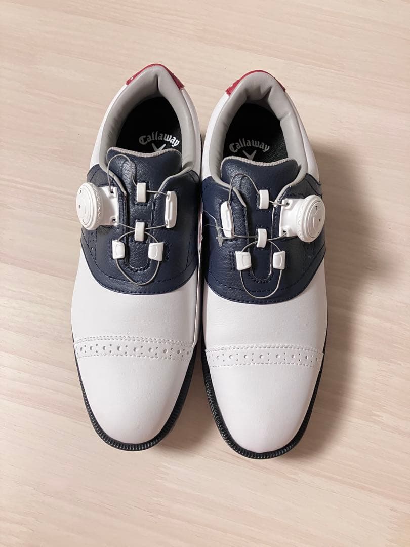 Callaway ゴルフシューズ 女性用 ホワイト/ネイビー