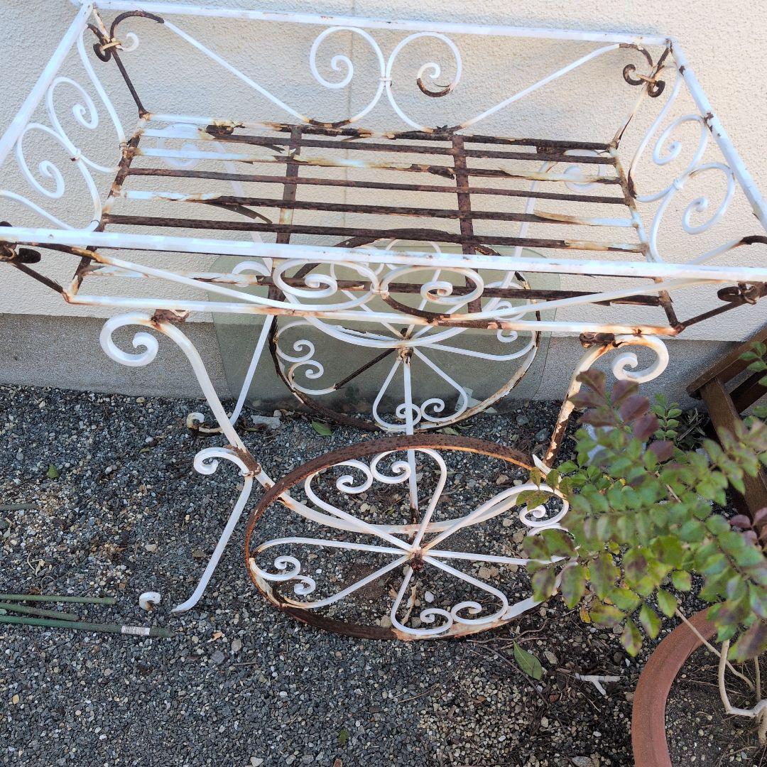 ガーデン用アイアンワゴン 難有り