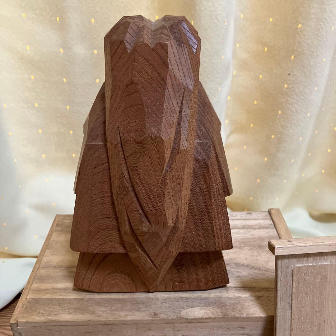 木彫り　猩々　工芸品