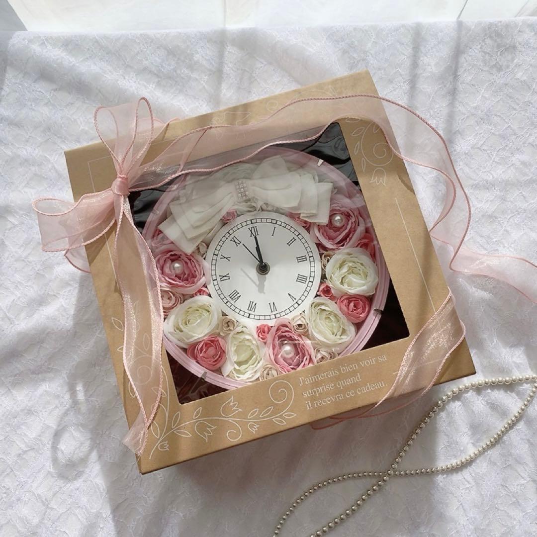 花時計 掛け時計 置時計 ウエディングギフト両親贈呈用 プレゼント インテリア