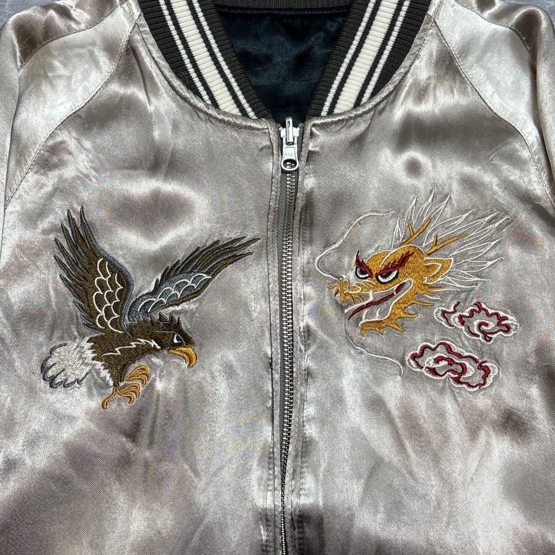 AVIREX リバーシブル スカジャン M アヴィレックス イーグル ドラゴン