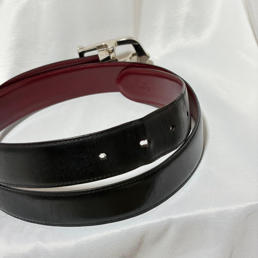 美品 カルティエ アルディロン シルバー レザー