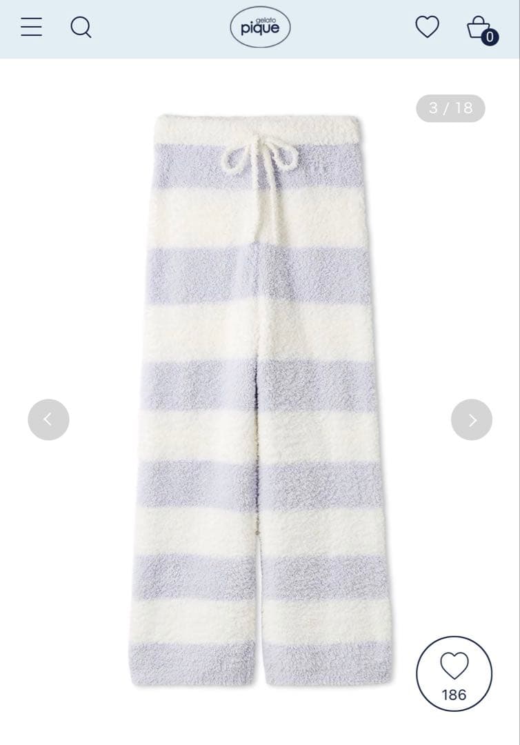 【新品タグ付き】ジェラートピケ　ルームウェア　上下セット　もこもこ　ブルー