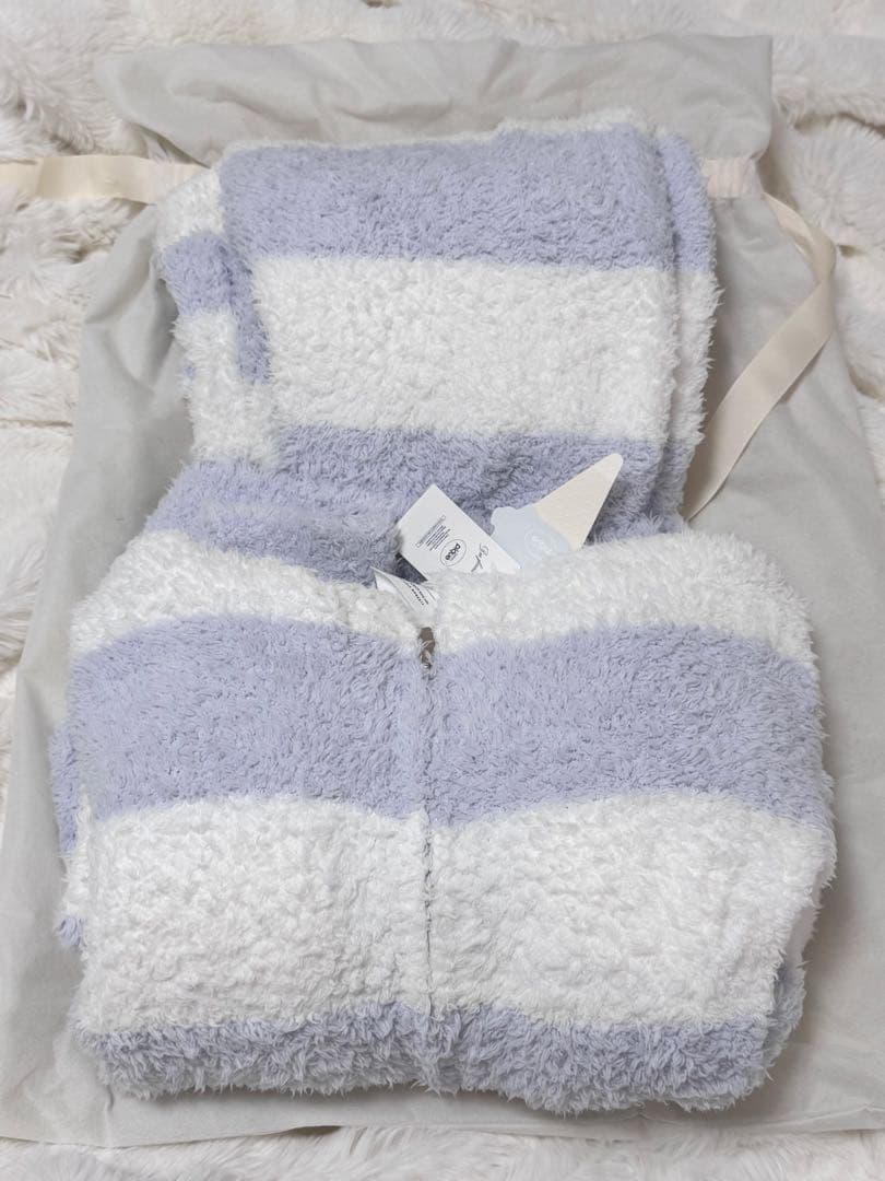 【新品タグ付き】ジェラートピケ　ルームウェア　上下セット　もこもこ　ブルー