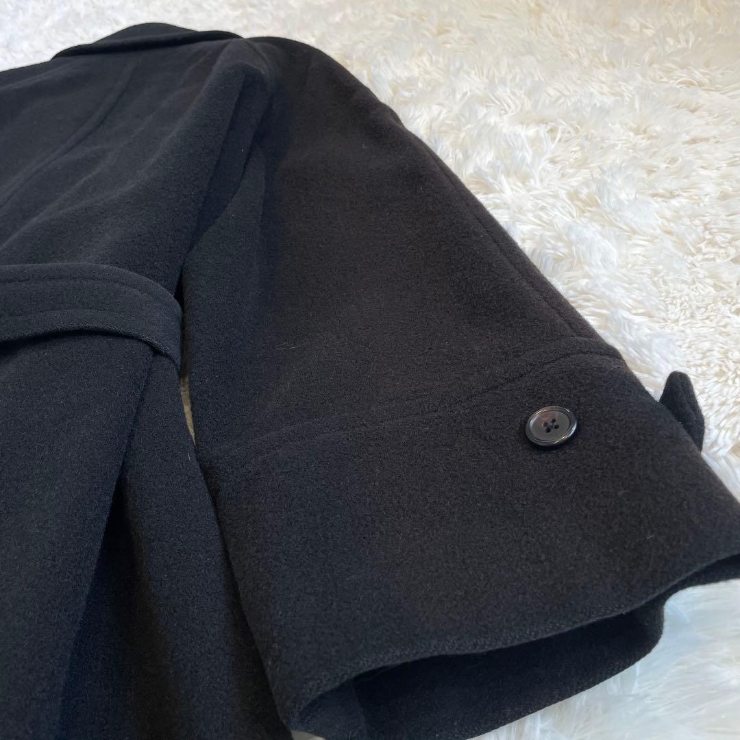 ラルフローレン ロング チェスター コート ベルト付き ウール ブラック