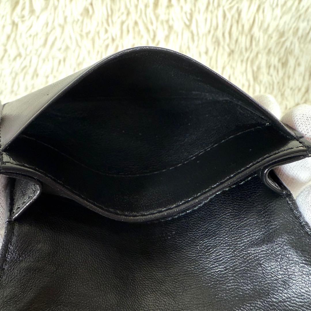 ボッテガヴェネタ名刺入れ マルチケース イントレチャート ブラック レザー